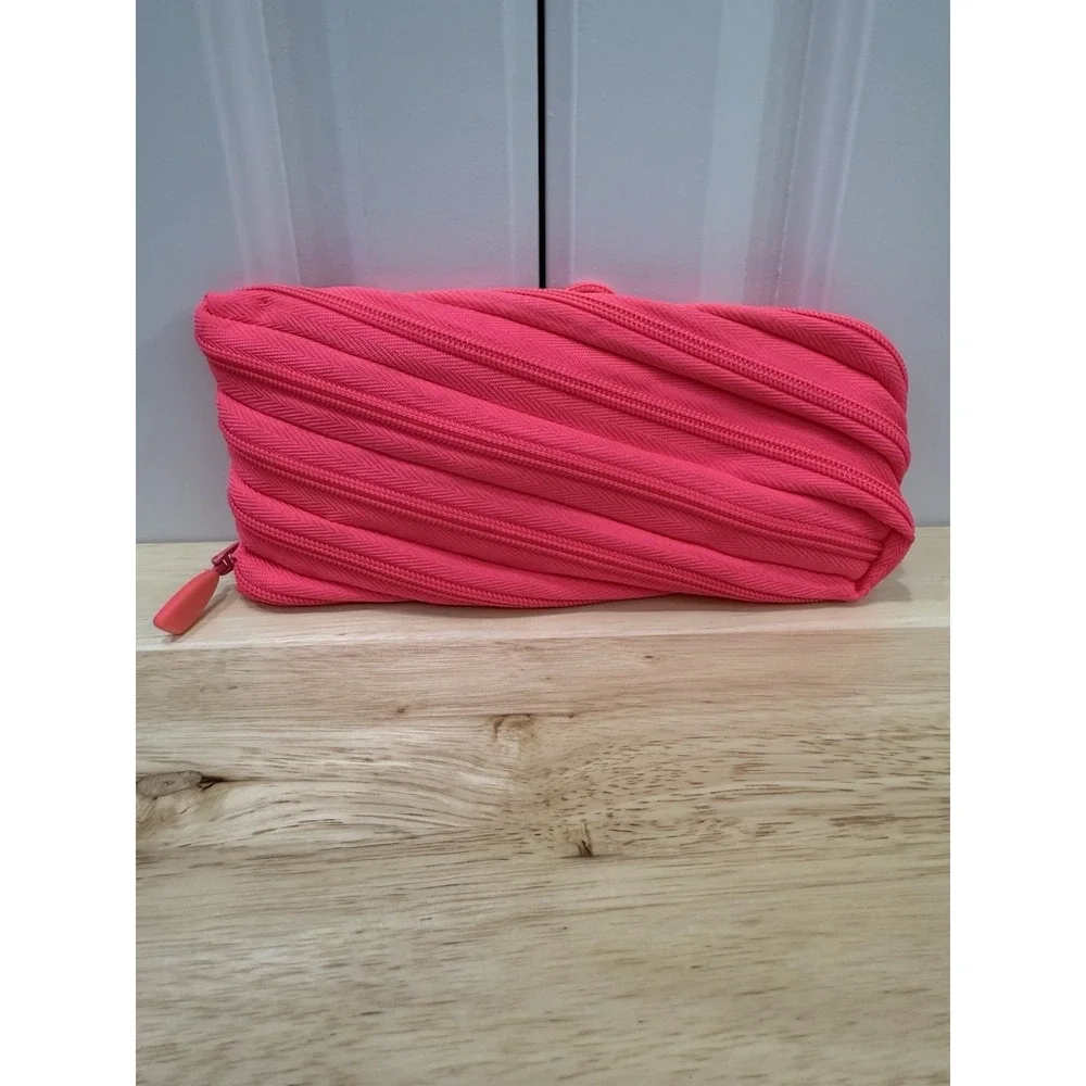 Zipit Pencil Pouch Monster Eyes Neon Hot Pink School Office